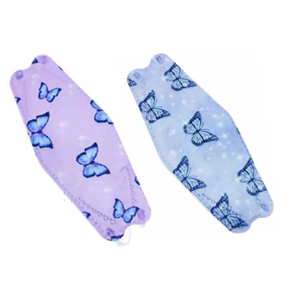 

kf94 printing butterfly disposable willow leaf korean fish mouth japane mask