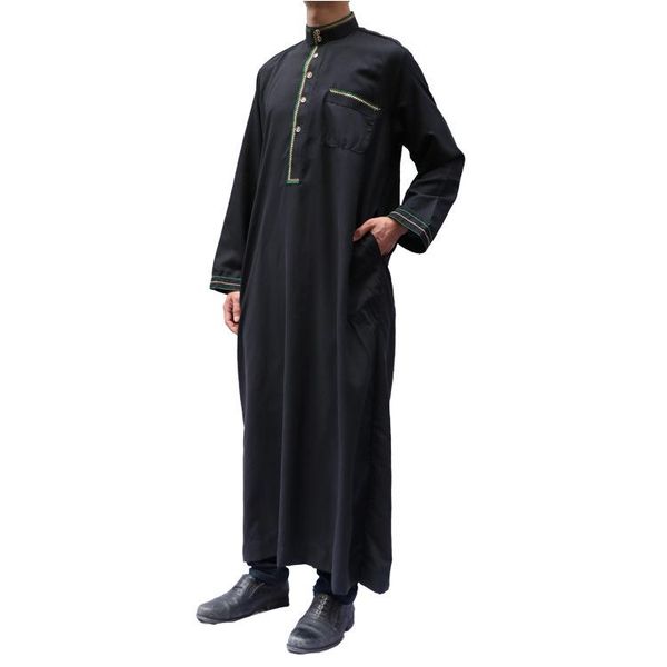 

ethnic clothing clearance sale arab thobe middle east muslim men's long-sleeved robes, Red
