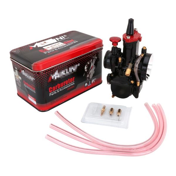 

motorcycle 21 24 26 28 30 32 34mm universal black for maikuni pwk carburetor parts scooters with power jet atv fuel system