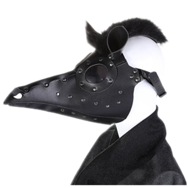 

new punk mask party halloween mask easter props horse head face bar party cos movie game role-playing costume party collection cosplay, Black