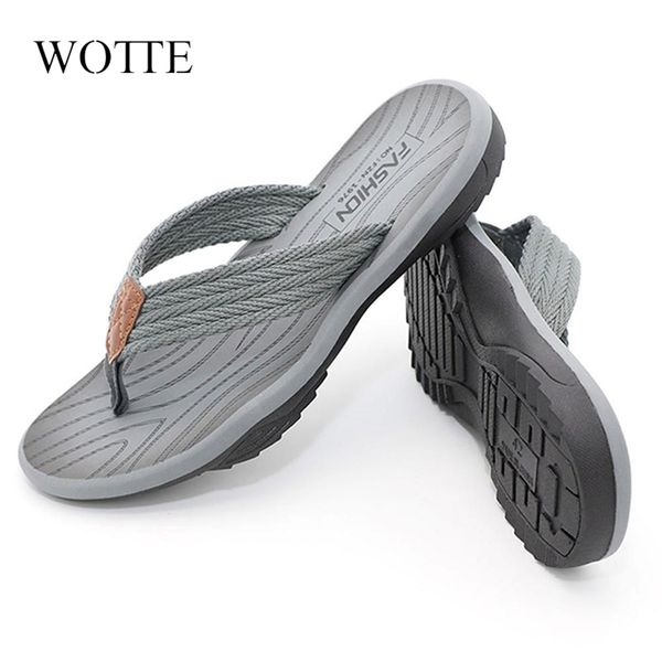 

summer men flip flops beach slippers skid-proof hight quality shoes soft comfortable s drop big size 47 210805, Black