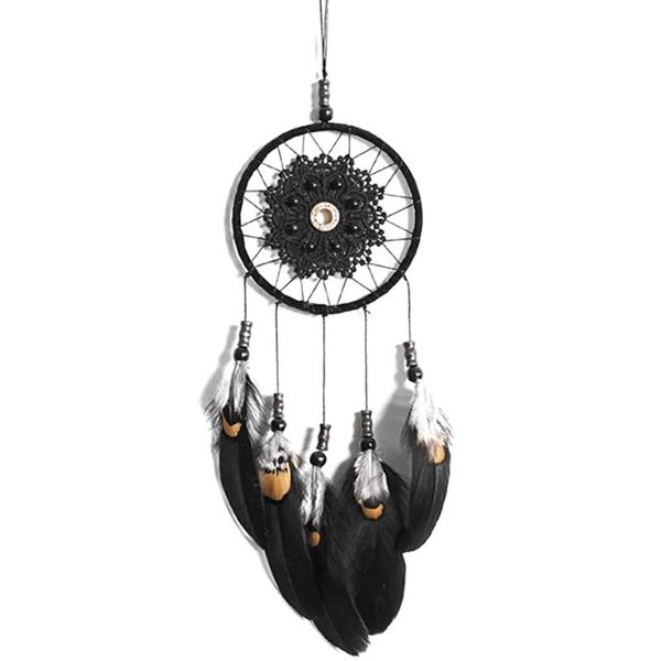 

42cm handmade dream catcher net with feathers wall hanging dreamcatcher craft gift christmas decoration for home decorative objects & figuri