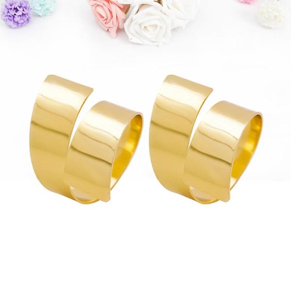 

table napkin 4pcs alloy rings el western-style buckle for dining (golden)
