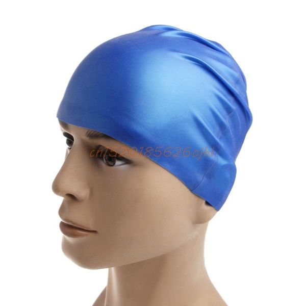 

great quality swimming hat sports silicone cap flexible durable elasticity uns-okle caps