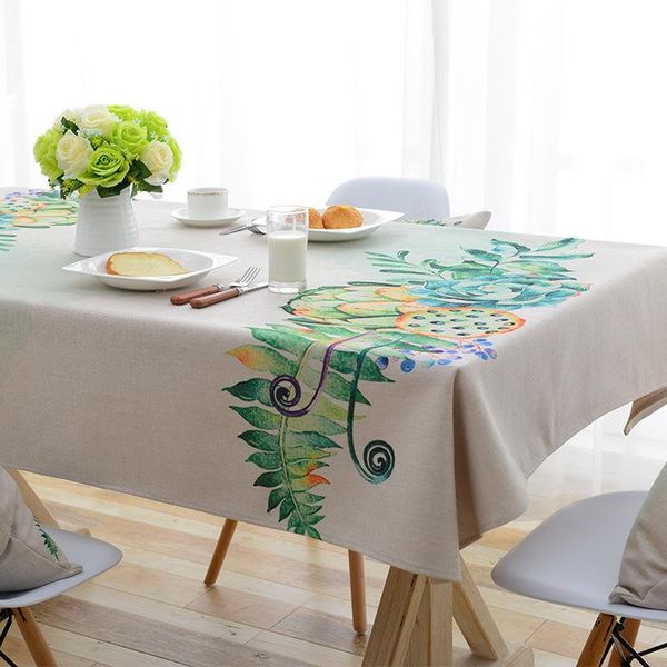 

european pastoral plants floral household table cloth coffee computer round