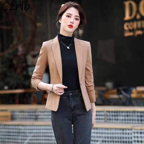 

women's suits & blazers women tunic british style elegant spring autumn fashion feminino street wear all match arrive office minimalist, White;black