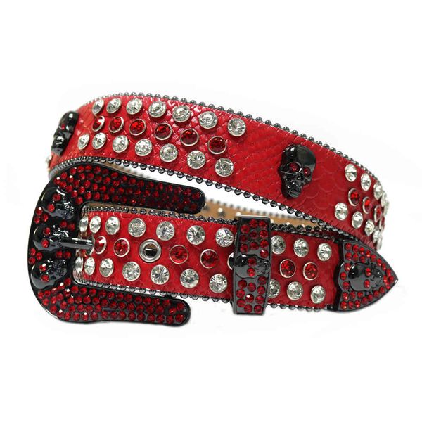 

belts vintage western crystal wide buckle women men studded skull luxury pin jeans cinto de strass 6oly, Black;brown