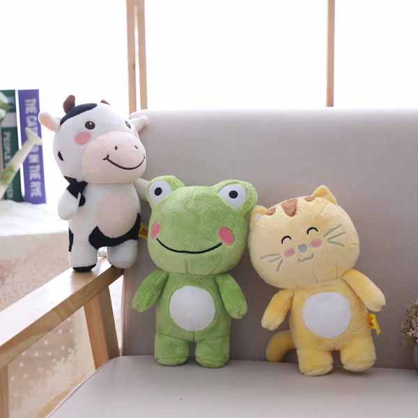 

kawaii animal plush toys soft bunny frog pig stuffed dolls cartoon monkey cow plush dolls gifts for kids