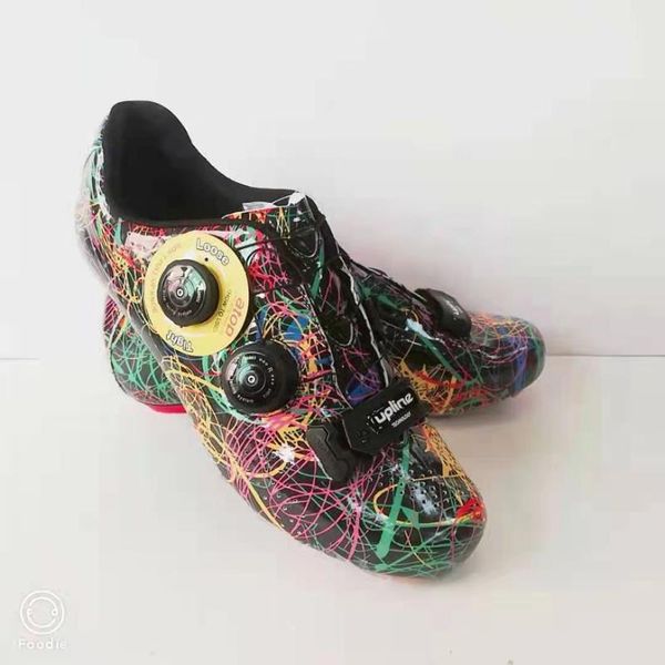 

upline cycling shoes carbon sole road bike footwear, Black