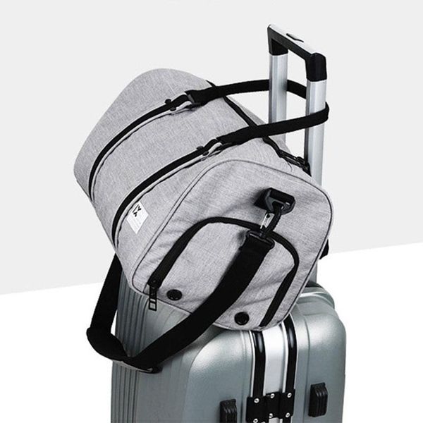 

duffel bags outdoor dual waterproof dry/wet separation portable sports fitness bag large capacity travel commerce holiday