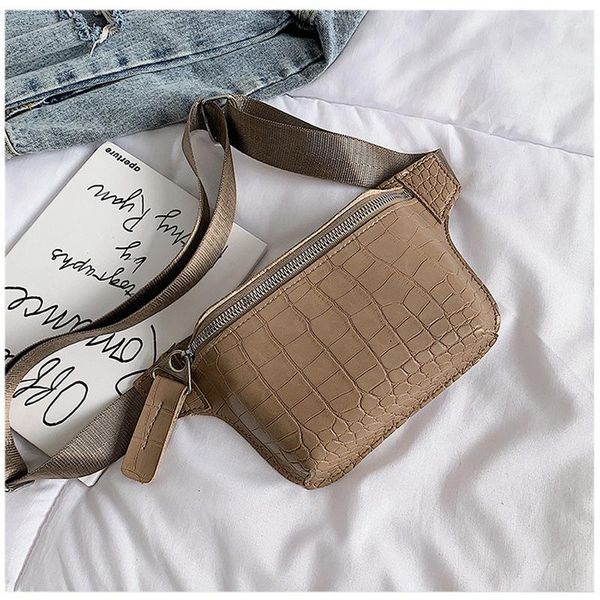 

waist bags belt bag women fanny pack soft pu leather fashion crocodile phone pouch chest female ladies banana 2021
