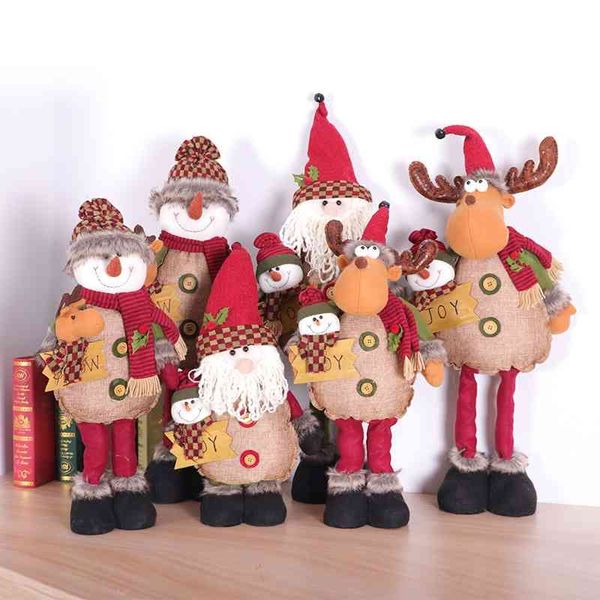 

new linen lifting telescopic christmas doll placard l shopping mall decoration