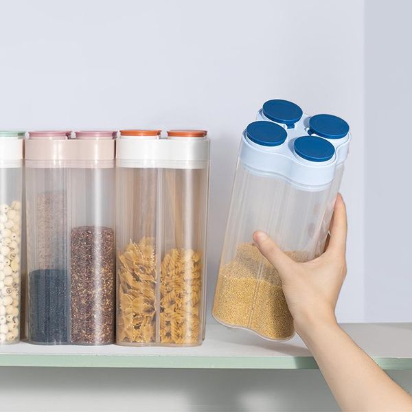 

storage bottles & jars household kitchen utensils container transparent box sugar bowl jar organizer for bulk cereals