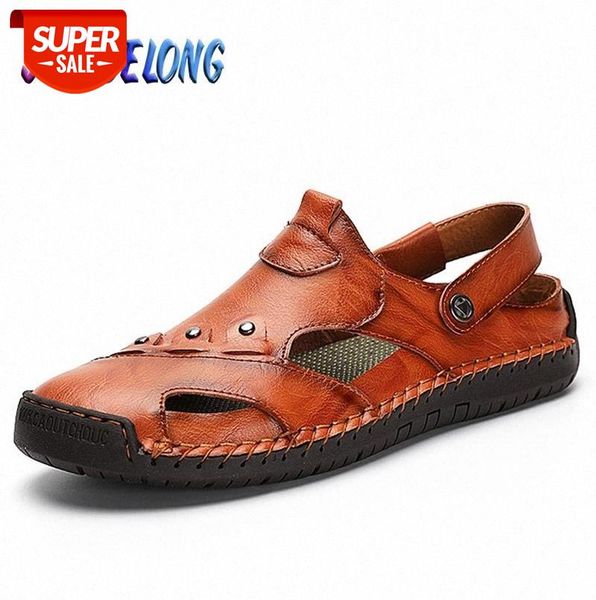 

fashion mens gladiator sandals summer outdoor men beach shoes handwork men shoes comfortable non-slip dual-purpose mens slippers #oj7x