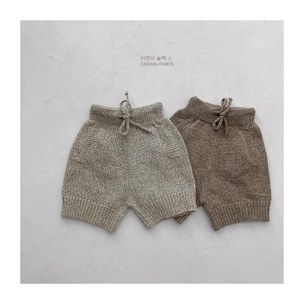 

shorts 2021 style girls boys knitted autumn fashion kids 1-7 years, Black