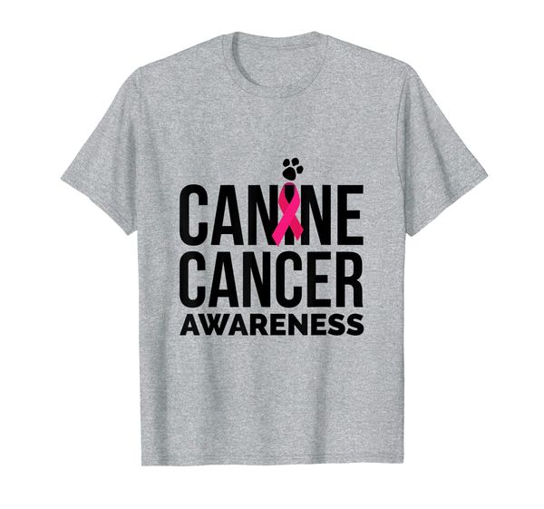 

canine cancer awareness t shirt pet cancer, White;black