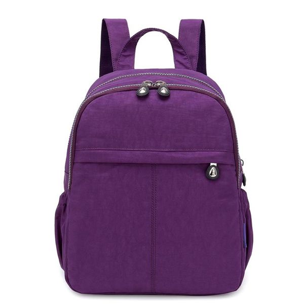 

outdoor bags casual waterproof nylon backpack women light large capacity daily travel bag simple school for teenage girls