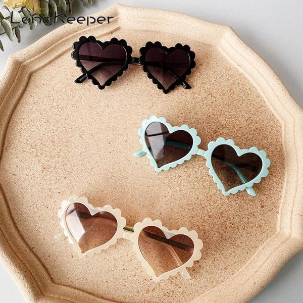 

vintage kids sunglasses children fashion brand love heart cute pink sun glasses girls boys uv400 eyeglasses baby beach eyewear, White;black