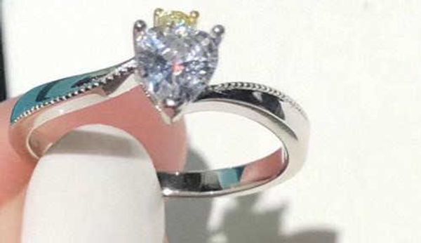 

brand pure 925 sterling silver jewelry for women wedding rings diamond rings wedding jewelry engagement branch ring luxury, Golden;silver