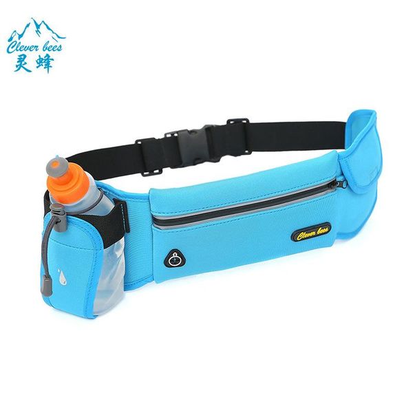 

outdoor bags multifunctional water bottle pockets invisible for men and women fitness casual running bag mobile phone waist pack b193