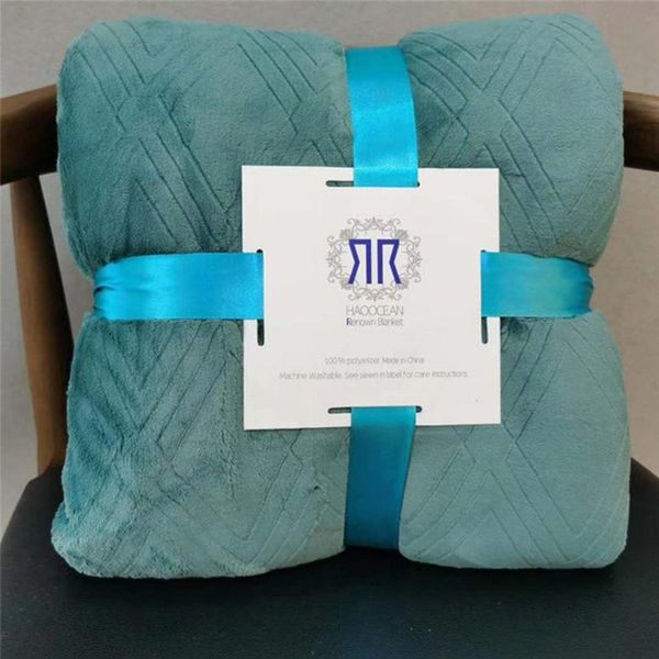 

thickened fur blanket winter office single nap flannel knitted bedspread luxury sofa bed throw blankets