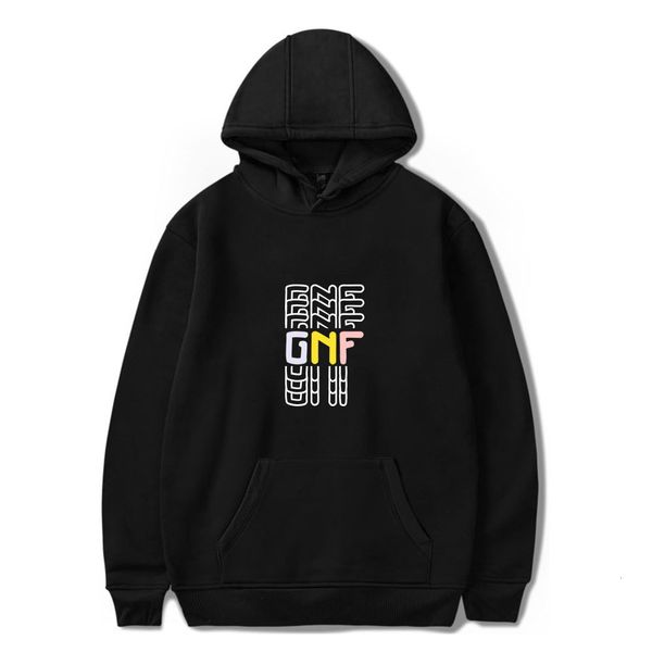 

women hoodie georgenotfound print autumn and winter holiday men/women fleece hooded streetwear style the, Black