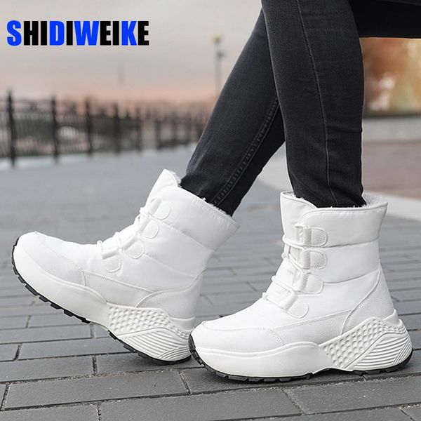 

boots women microfiber soft rubber womens designer short plush combat botas de mujer plus size 42, Black