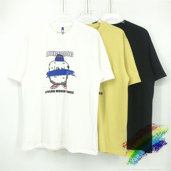 

t shirts ader error snowman printing t-shirts men women adererror tee, White;black