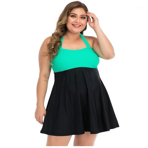 

women's swimwear swimsuit  l xl 2xl 3xl 4xl big cup large size one piece women backless beachwear bathing suit with skirt, White;black