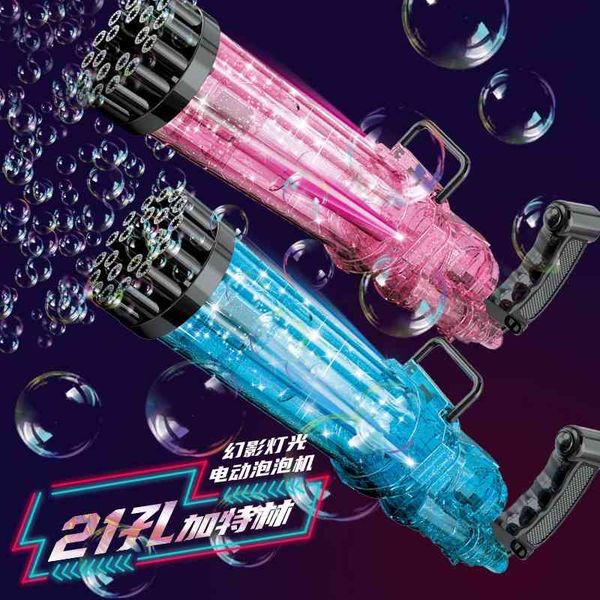 

tiktok red machine with 21 holes for lighting gatlin, male and female electric bubble outdoor toys