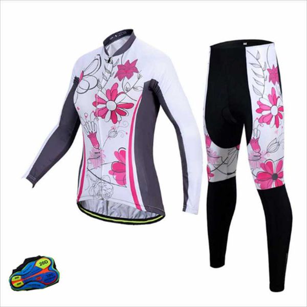 

racing sets strava spring autumn cycling jersey woen's bib set mtb uniform bicycle clothing quick dry bike clothes womens long wear, Black;blue