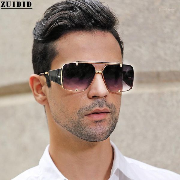 

fashion steampunk square sunglasses vintage luxury big frame women classics masculino tide glasses, White;black