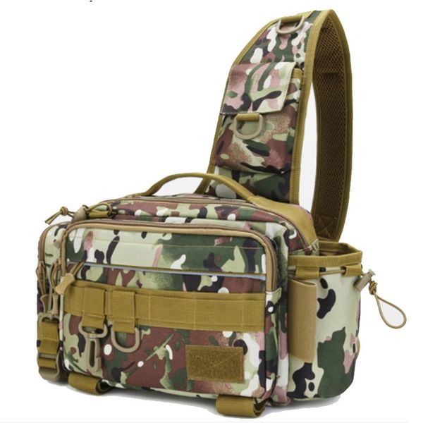 

fishing accessories tackle bags 3 in 1dense single shoulder crossbody bag waist pack fish lures gear utility storage n0411