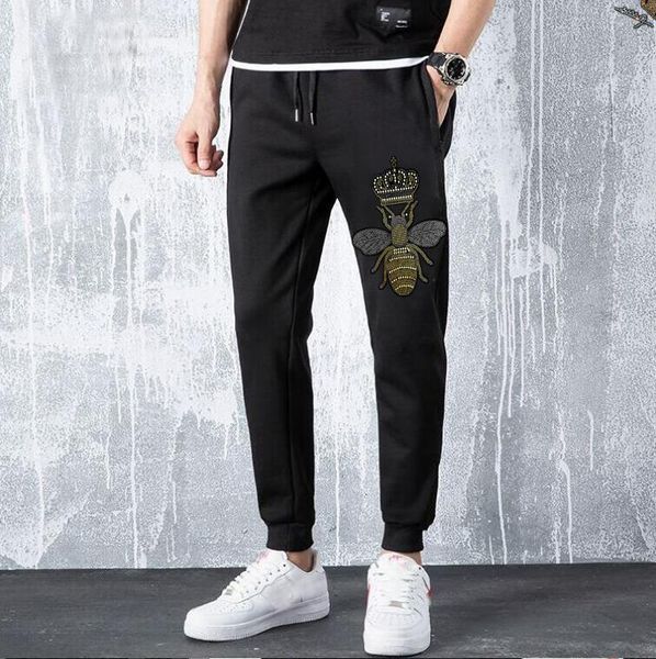 

men's pants cotton trousers of european design long-sleeve men, Black
