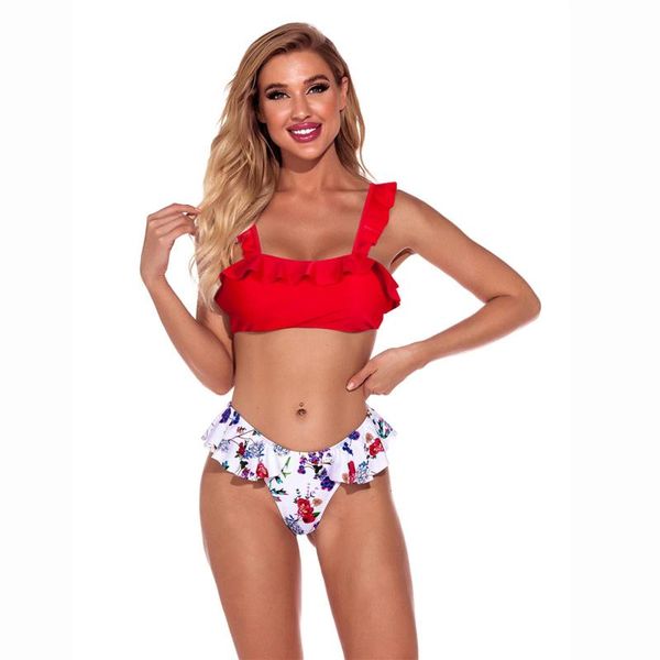 

women's swimwear bikinis set summer swimsuit female two-piece bikini 2021 concise divisiÃ³n verano de las mujeres del traje baÃ±o, White;black