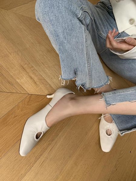 

dress shoes 2021 high-end customized spring beautiful gentle style deep mouth high-heeled, Black