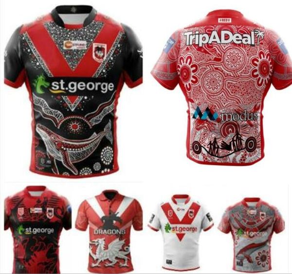 

2021 commemorative indigenous rugby jerseys league 20 21 st george illawarra dragons nines s-5xl, Black;gray