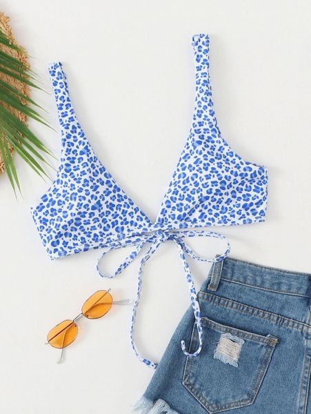 

leopard tie back bikini p8oj#, White;black