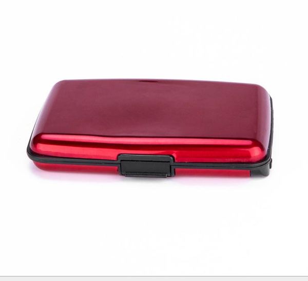 

2021 new link 300pcs/lot fashion women men credit card holders 7 position can be put 14pcs card aluminum wallet water proof, White