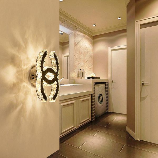 

wall lamp loft crystal bedroom light glass ball bedside corridor living room lampara pared