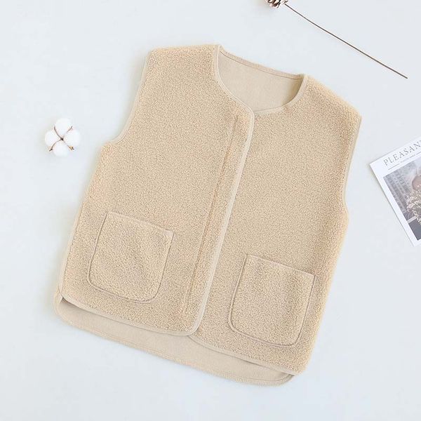 

autumn winter faux fur vest ladies warm thick sleeveless jacket vests for women teddy bear waistcoat women, Tan;black