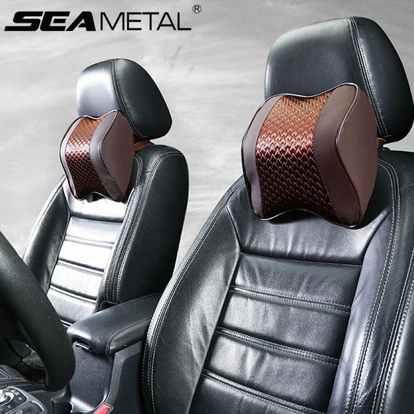 

seat cushions car pillow memory foam cotton elastic band neck pillows universal soft auto headrest automotive goods easy install and clean