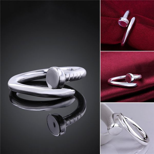 

women's sterling silver plated spiral open ring gssr591 fashion 925 silver plate rings