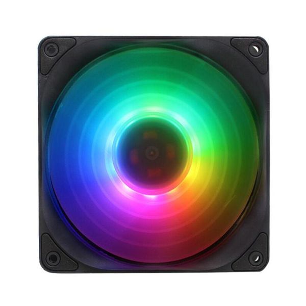 

pin 120mm argb pwm fan silent addressable rgb temperature control computer cooling for deskpc case chassis fans & coolings