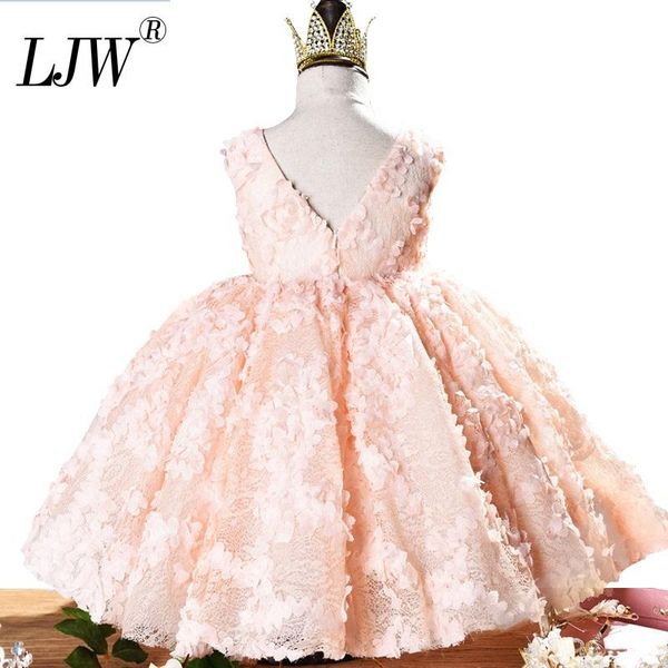 

girl's dresses flower kids party vestidos for baby 1 years birthday toddler girl infant princess lace tutu dress wedding, Red;yellow