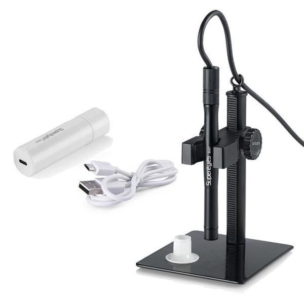 

cameras supereyes b007 2mp 1-500x usb digital microscope handheld endoscope magnifier otoscope pcb skin check cmos borescope with kits