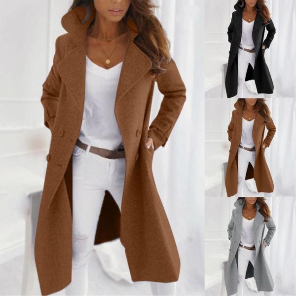

women's jackets women irregular bow zippers sleeve long warm coat wool jacket windbreaker autumn female fashion woolen, Black;brown