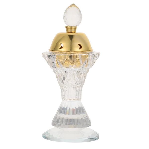 

fragrance lamps mini crystal incense burner arabian style eid traditional hollowed essential oil lamp floral decorated home decoration