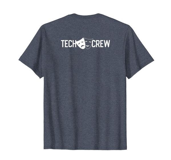 

tech crew concert or drama theatre production uniform t-shirt, White;black