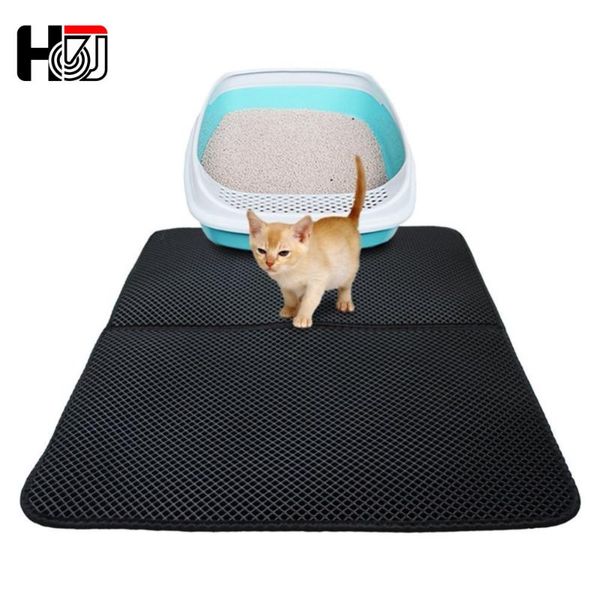 

pet cat litter mat double layer bed pads trapping pets box product for cats house clean beds & furniture